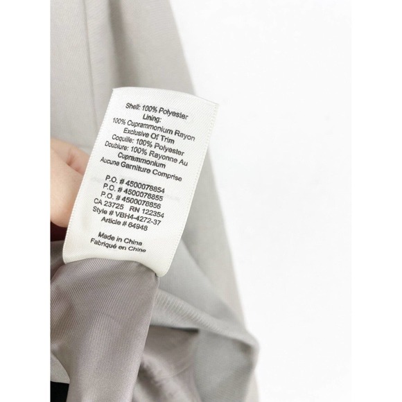 Aritzia Wilfred Womens POUSSIN BOMBER Jacket Concrete Beige Casual Lightweight - Picture 10 of 12